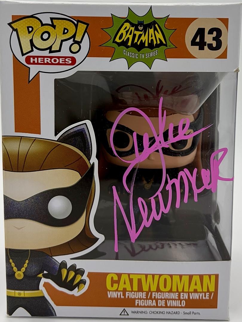 Julie Newmar Signed Funko Pop #43 Catwoman (Batman) - JSA COA